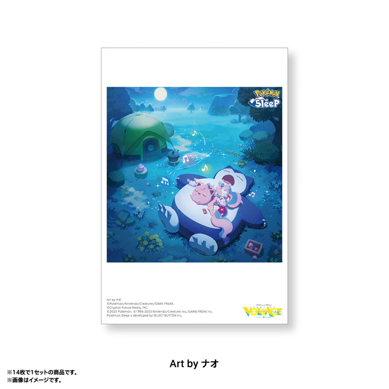 [Pre-order] Pokemon feat. Hatsune Miku PokéMiku Voltage Live - Postcard Set B (14 cards)