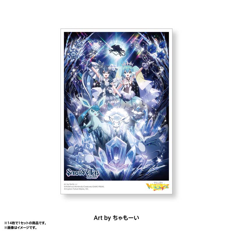 [Pre-order] Pokemon feat. Hatsune Miku PokéMiku Voltage Live - Postcard Set C (14 cards)