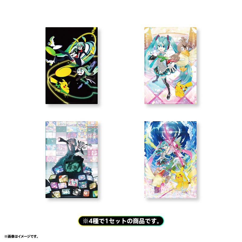 [Pre-order] Pokemon feat. Hatsune Miku PokéMiku Voltage Live - Can badges (set of 4)