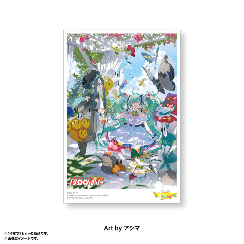 [Pre-order] Pokemon feat. Hatsune Miku PokéMiku Voltage Live - Postcard Set D (14 cards)