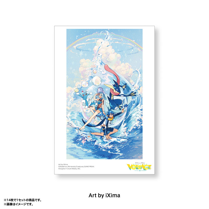 [Pre-order] Pokemon feat. Hatsune Miku PokéMiku Voltage Live - Postcard Set A (14 cards)