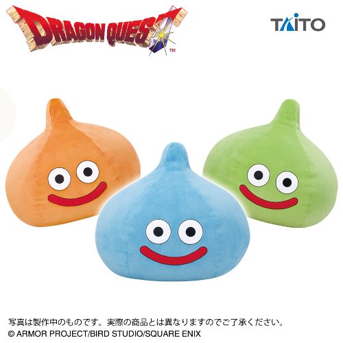 [Pre-order] Taito Prize Dragon Quest AM Soft and Squishy Plush Toys: Slime, Slimebeth, and Lime Slime