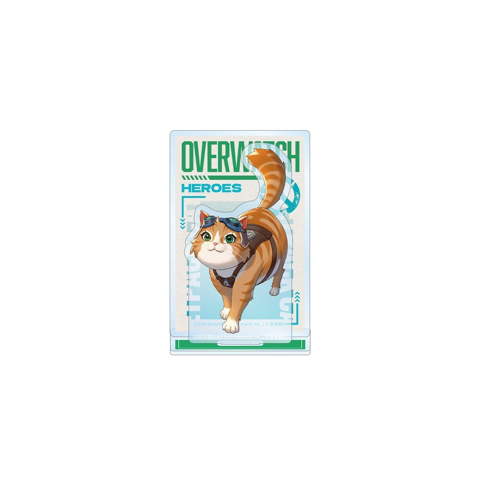 [Pre-order] "Overwatch" Original Illustration Jetpack Cat Travel Ver. Big Acrylic Stand