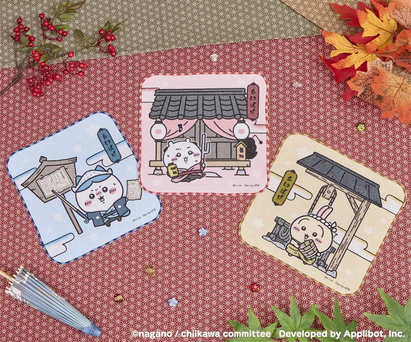 [Pre-order] "Chiikawa" Chiikawa Pocket Edo Hand Towel - Chiikawa