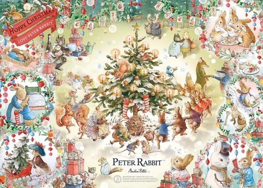 [In stock] Jigsaw Puzzle: Hoppy Christmas! Peter Rabbit 500pcs (53 x 38cm)