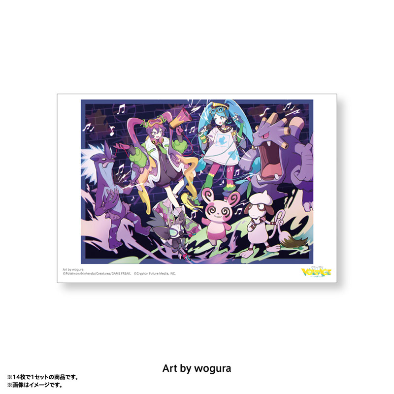 [Pre-order] Pokemon feat. Hatsune Miku PokéMiku Voltage Live - Postcard Set B (14 cards)