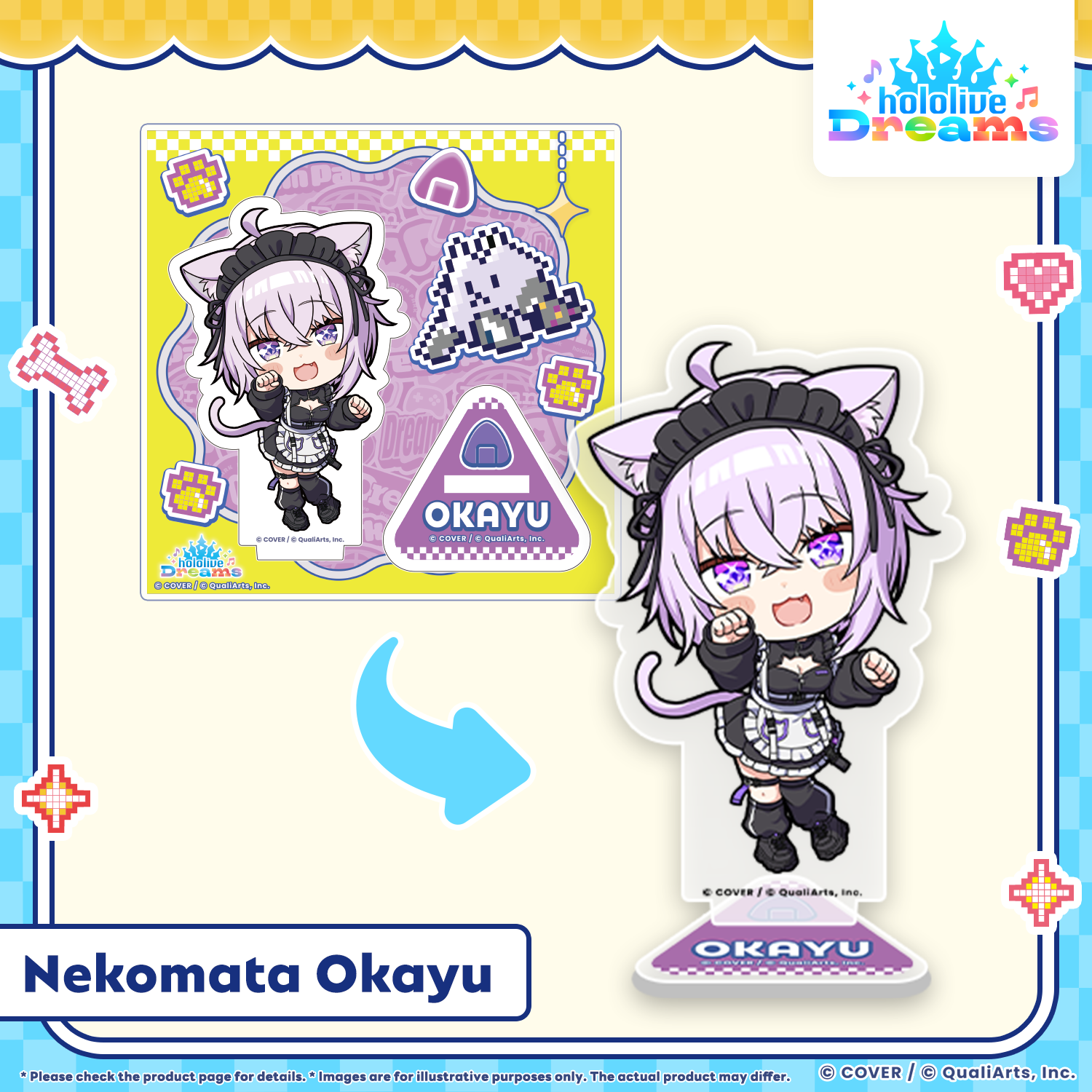 Mini holomem Acrylic Stand Nekomata Okayu Mega Sphere ver. (EN)