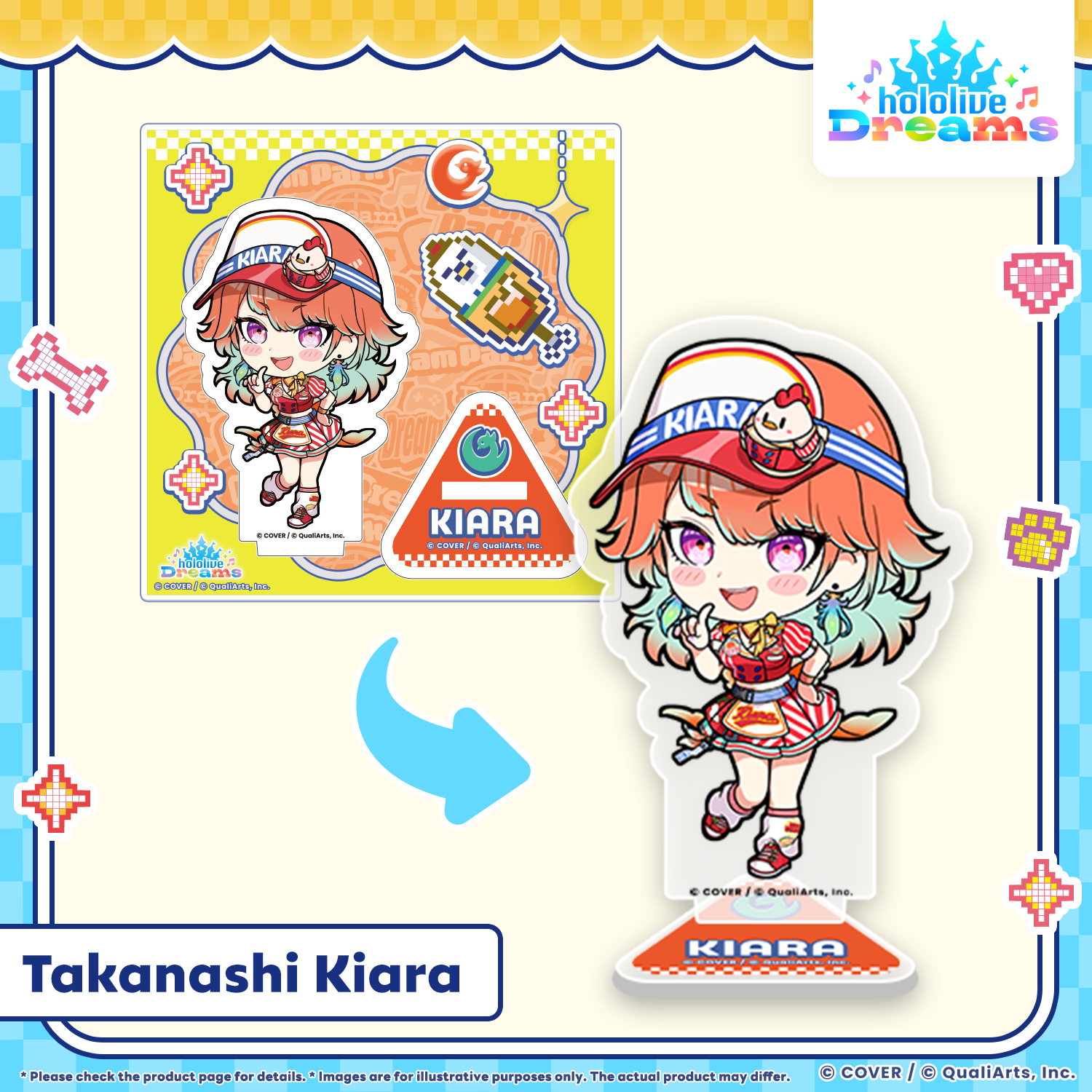 Mini holomem Acrylic Stand Takanashi Kiara Mega Sphere ver. (EN)