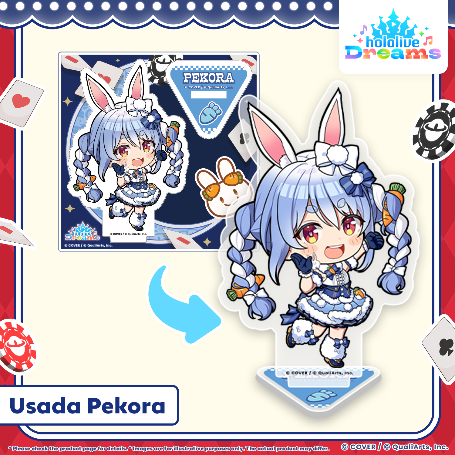 Mini holomem Acrylic Stand Usada Pekora Mega Sphere ver. (EN)