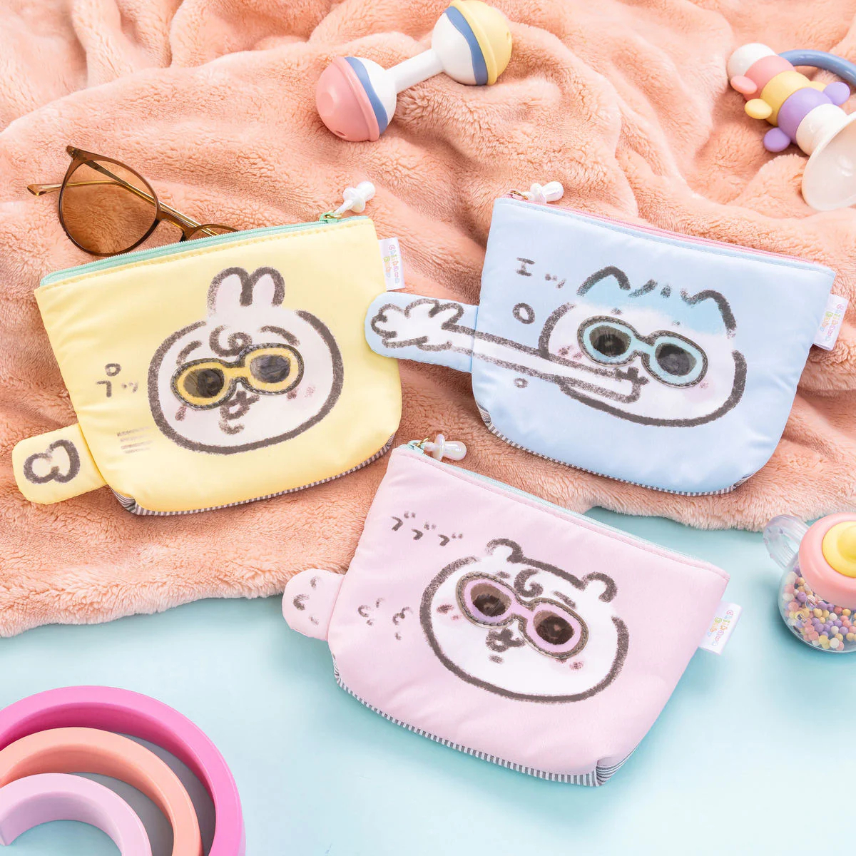 [Pre-order] "Chiikawa" Chiikawa Baby - Pouch with tissue pocket - Hachiware