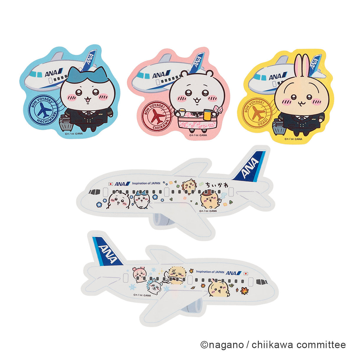 [Pre-order] Chiikawa x ANA Sticker (Chiikawa Jet Left Side)