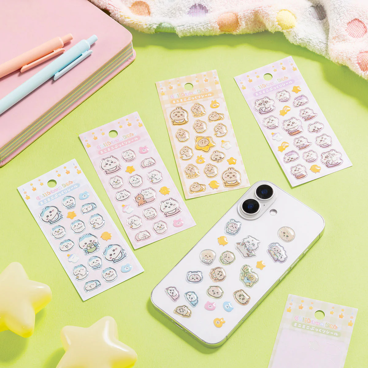 [Pre-order] "Chiikawa" Chiikawa Baby - Mini Mini puffed up Sticker - Hachiware