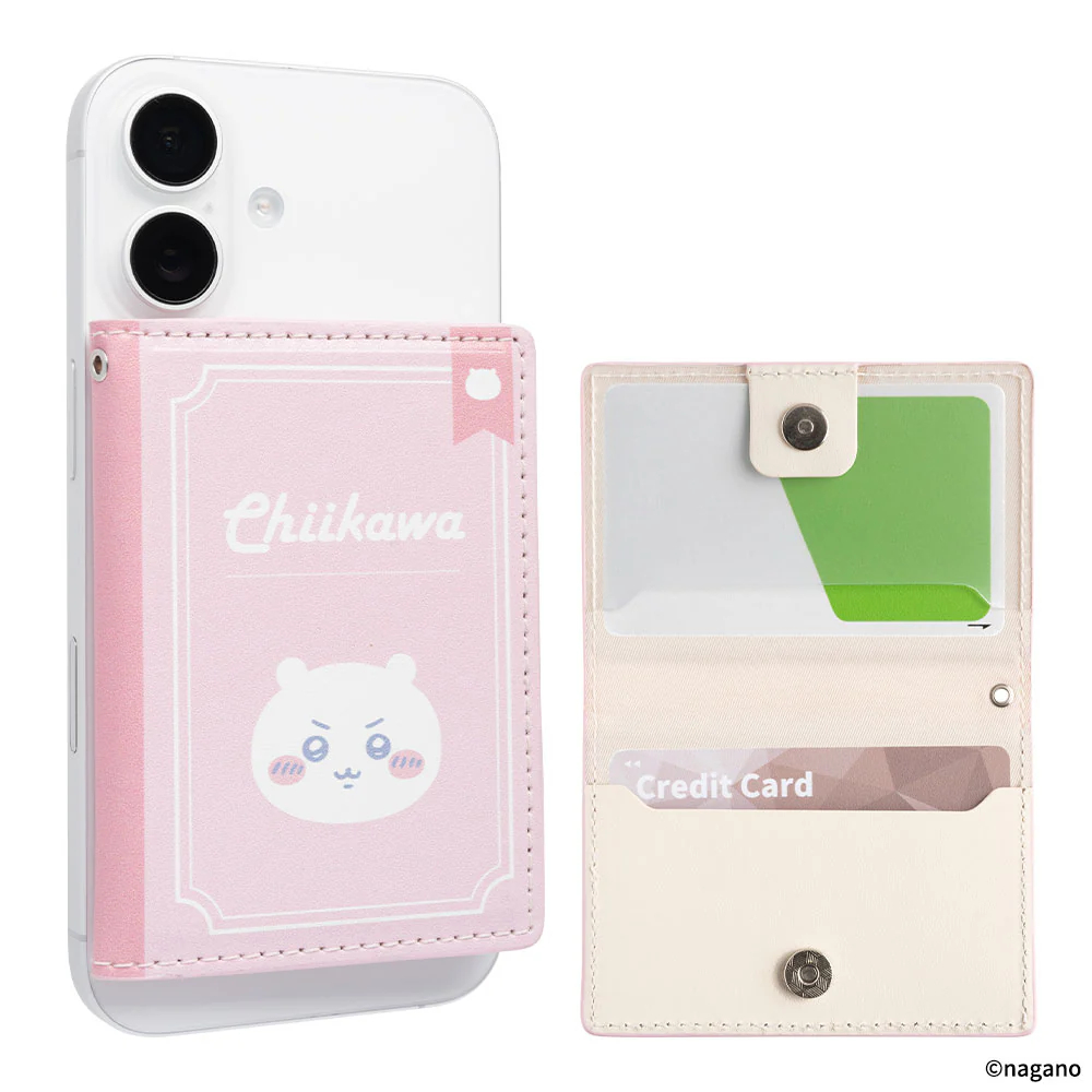 [Pre-order] "Chiikawa" BookType MagSafe Compatible Card Wallet - Momonga