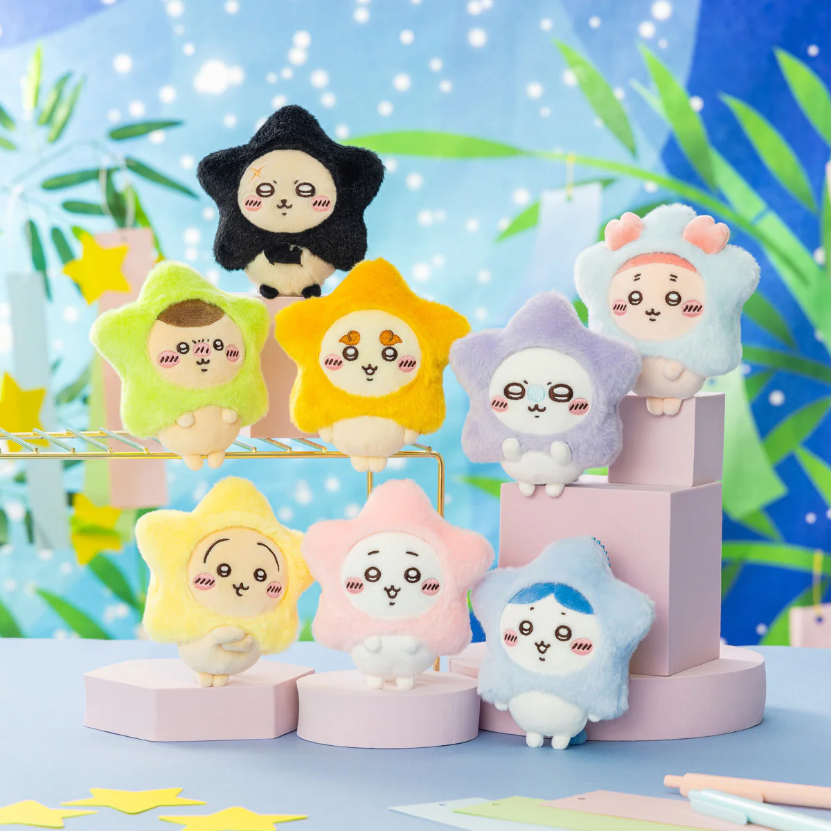 [Pre-order] "Chiikawa" Make a wish to stars... Plush Mascot - Rakko