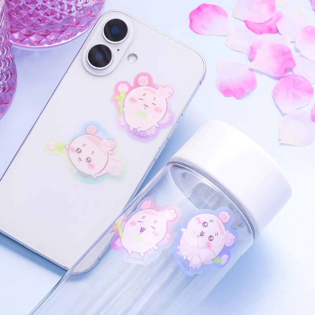 [Pre-order] "Chiikawa" Furuhonya Sakura Fairy - Clear Sticker (Set of 4)