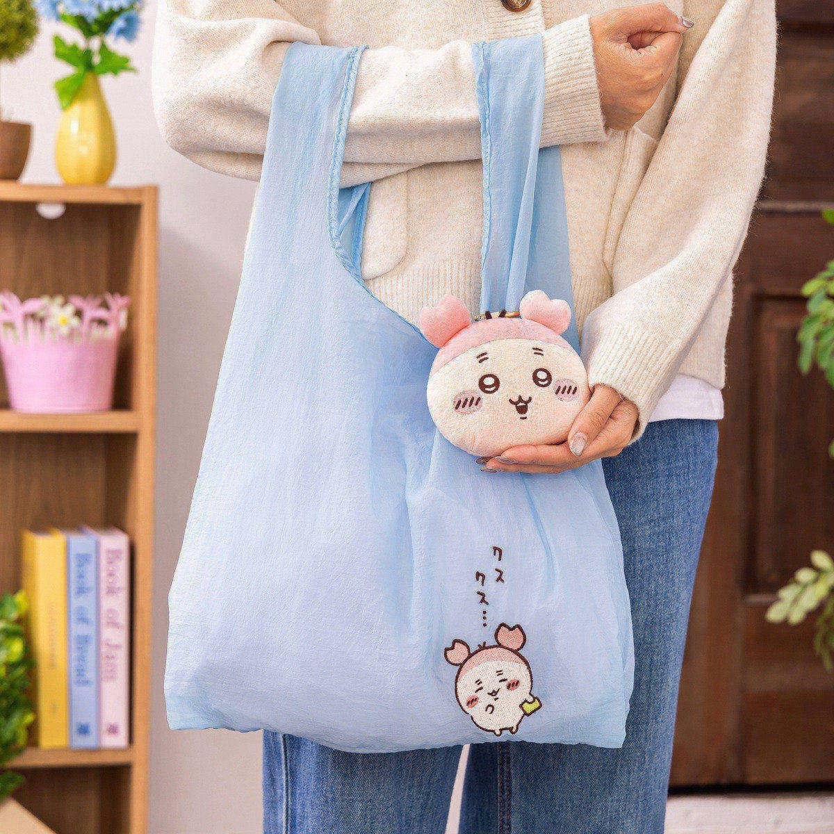 [Pre-order] "Chiikawa" Face Mascot with Eco Bag - Furuhonya