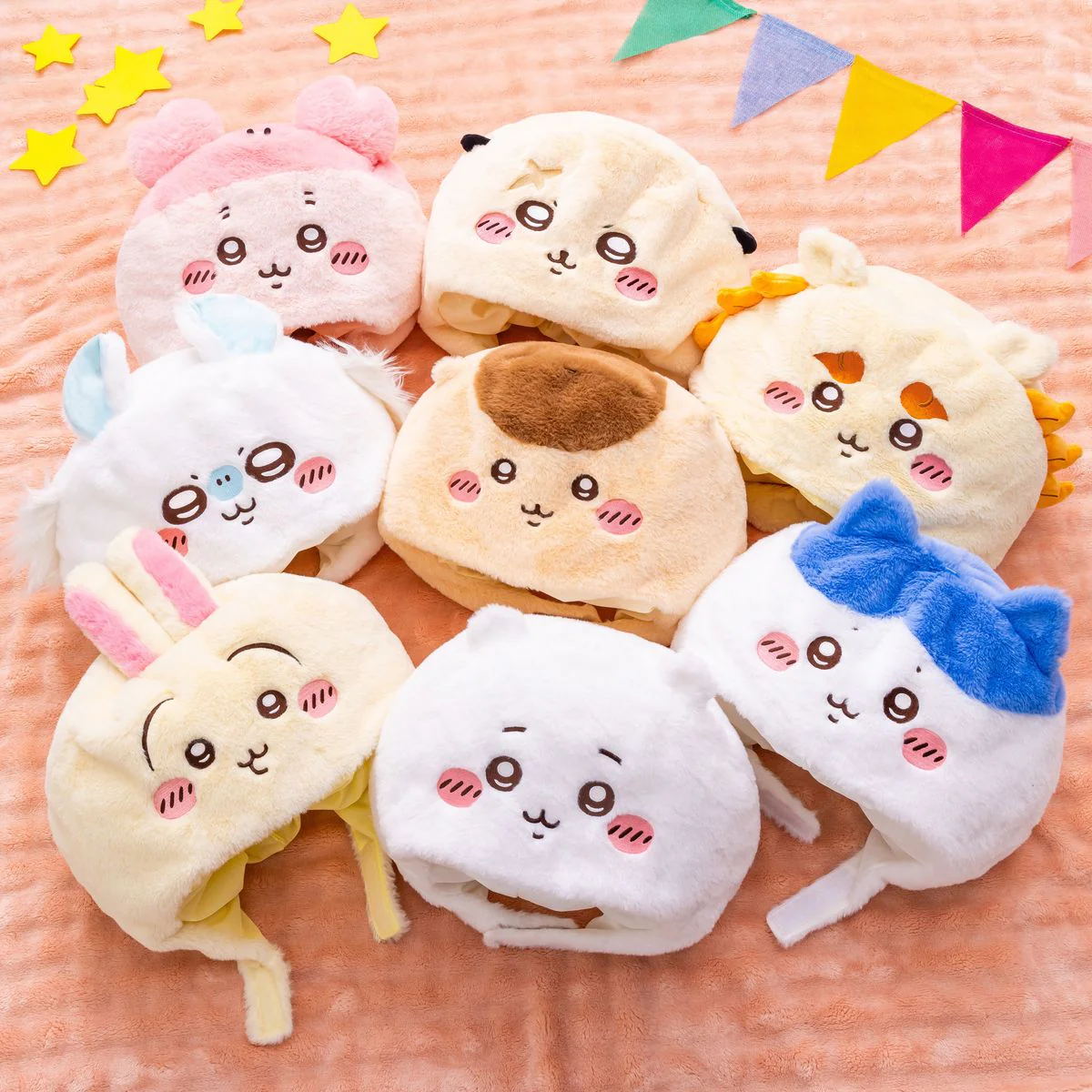 [Pre-order] "Chiikawa" Chiikawa Park Cheerful Plush Cap - Hachiware