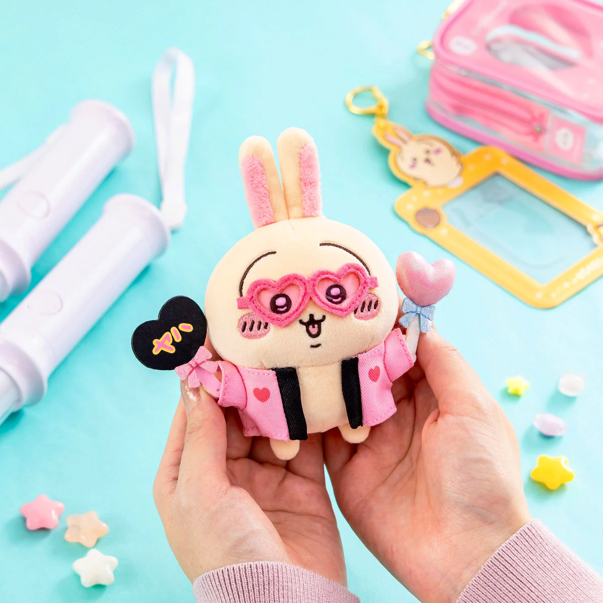 [Pre-order] "Chiikawa" Otaku Usagi mascot plush key chain - Fan