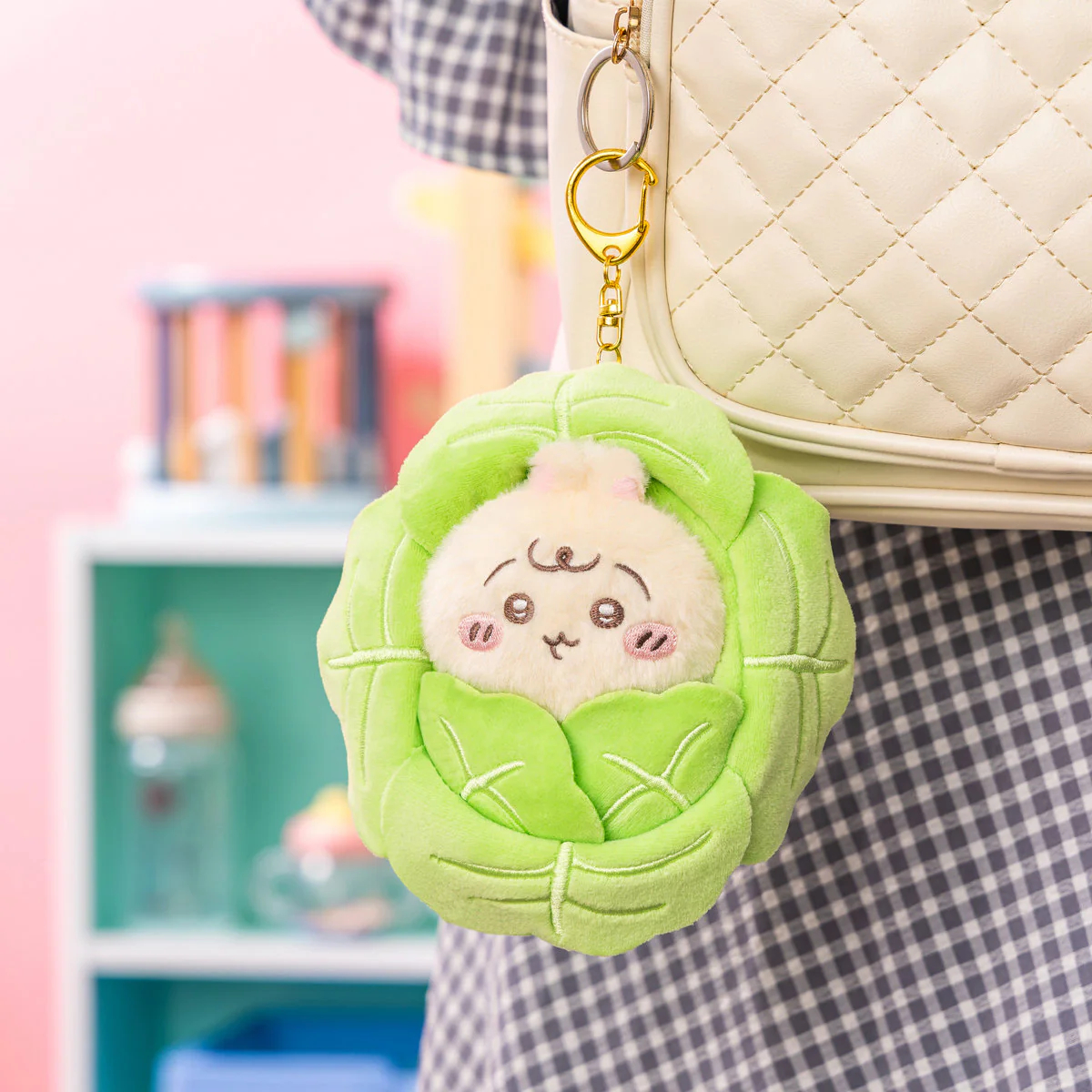 [In stock] "Chiikawa" Chiikawa Baby - Usagi surrounded by cabbage Plush Mascot