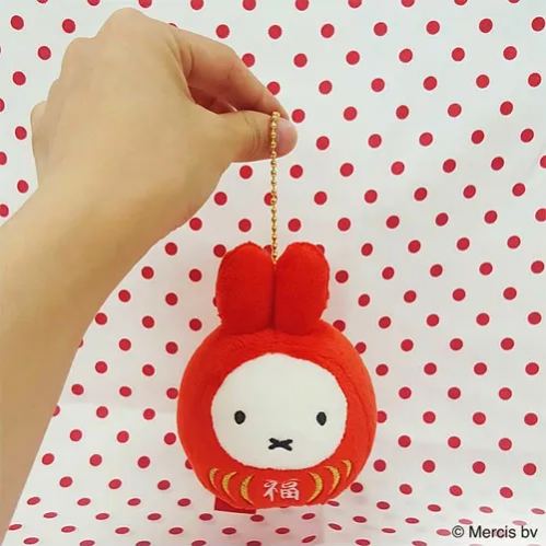 [Pre-order] "Miffy" Fuku Daruma Mascot Key Chain
