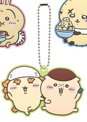 [In stock] BANDAI Ichiban Kuji "Chiikawa" ~ Ramen for Everyone ~ Prize G Rubber Charm (Shisa & Kurimanju)