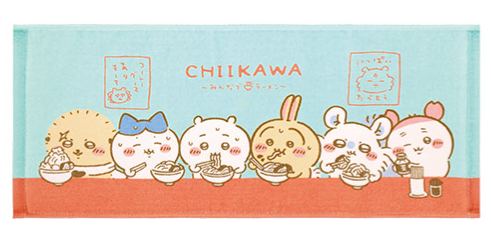 [In stock] BANDAI Ichiban Kuji "Chiikawa" ~ Ramen for Everyone ~ Prize F - Face Towel (Blue)