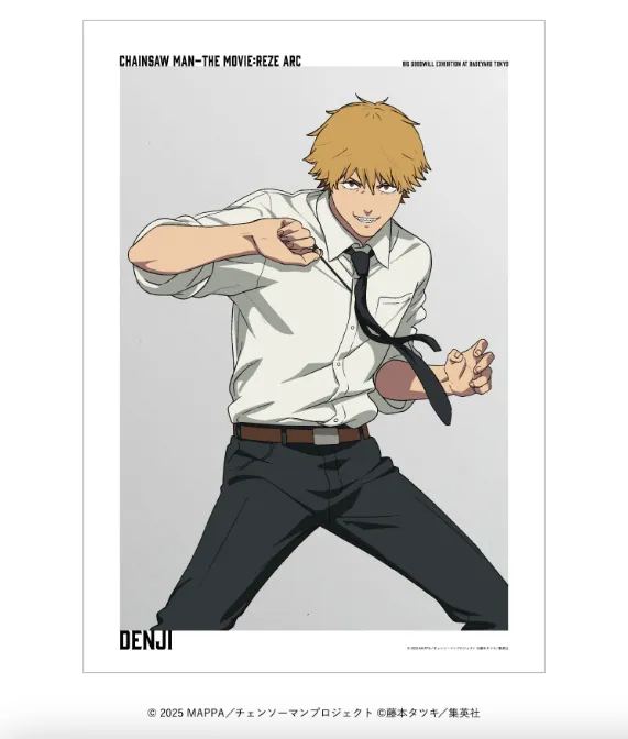 [Pre-order] Movie "Chainsaw Man: Reze Arc" Pop Up Store Merch - A3 Clear Poster Denji