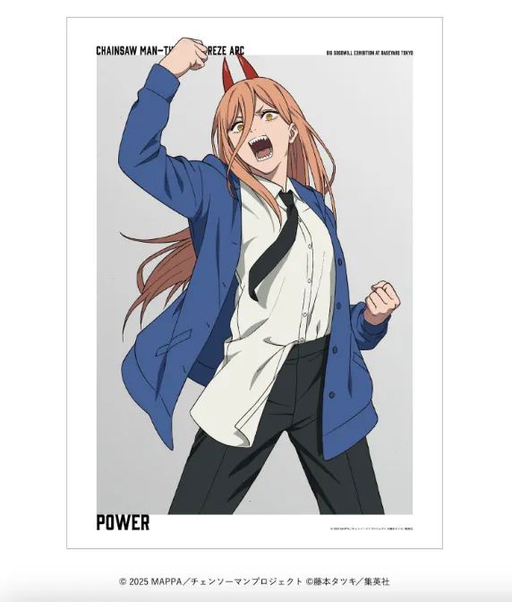 [Pre-order] Movie "Chainsaw Man: Reze Arc" Pop Up Store Merch - A3 Clear Poster Power