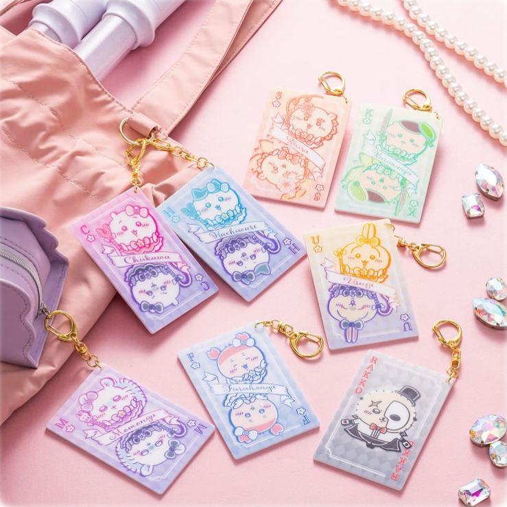 [Pre-order] "Chiikawa" Magical Chiikawa Kira Kira Trump Card Style Acrylic Key holder - Rakko