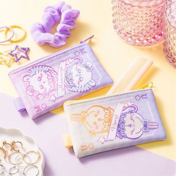 [Pre-order] "Chiikawa" Magical Chiikawa Kira Kira Trump Card Style Pouch (Set of 2) - Usagi & Momonga