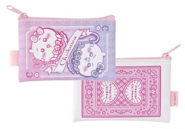 [Pre-order] "Chiikawa" Magical Chiikawa Kira Kira Trump Card Style Pouch (Set of 2) - Chiikawa & Hachiware