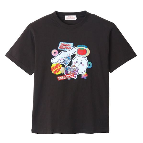 [Pre-order] "Chiikawa" Chiikawa x Sanrio Characters T-shirt Supermarket - Chiikawa x Cinnamoroll