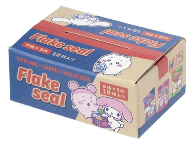 [Pre-order] "Chiikawa" Chiikawa x Sanrio Characters Supermarket Flake Seal with box