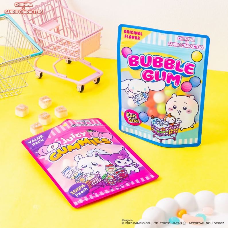 [Pre-order] "Chiikawa" Chiikawa x Sanrio Characters Supermarket Zip Bag ( 5 packs) - Chiikawa x Cinnamoroll