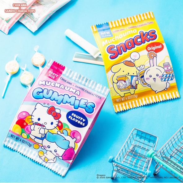 [Pre-order] "Chiikawa" Chiikawa x Sanrio Characters Supermarket Snack Pouch - Usagi x Pom Pom Purin