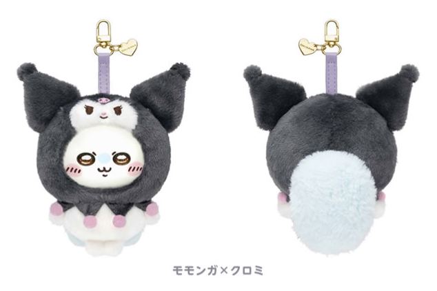 [Pre-order] "Chiikawa" Chiikawa x Sanrio Characters Kiramekko (Plush Mascot) - Momonga x Kuromi