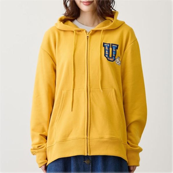 [Pre-order] "Chiikawa" Zip Parker GO MY WAY (Yellow)