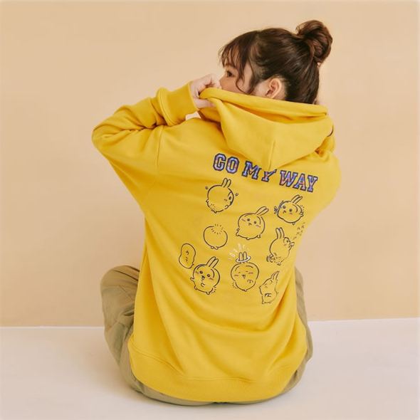 [Pre-order] "Chiikawa" Zip Parker GO MY WAY (Yellow)