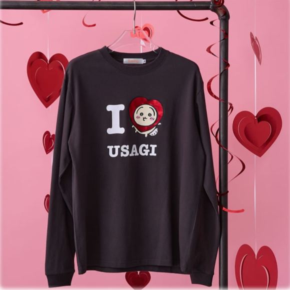 [Pre-order] "Chiikawa" Long Sleeves T-shirt - I LOVE USAGI