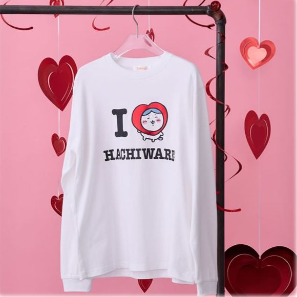 [Pre-order] "Chiikawa" Long Sleeves T-shirt - I LOVE HACHIWARE