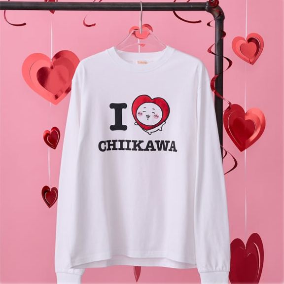 [Pre-order] "Chiikawa" Long Sleeves T-shirt - I LOVE CHIIKAWA