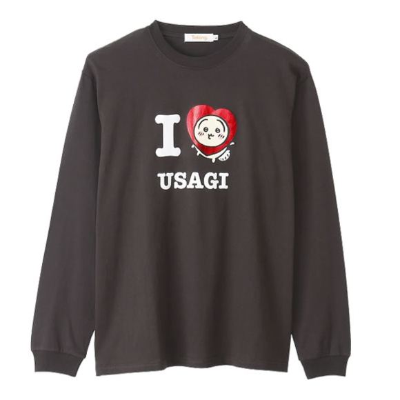 [Pre-order] "Chiikawa" Long Sleeves T-shirt - I LOVE USAGI