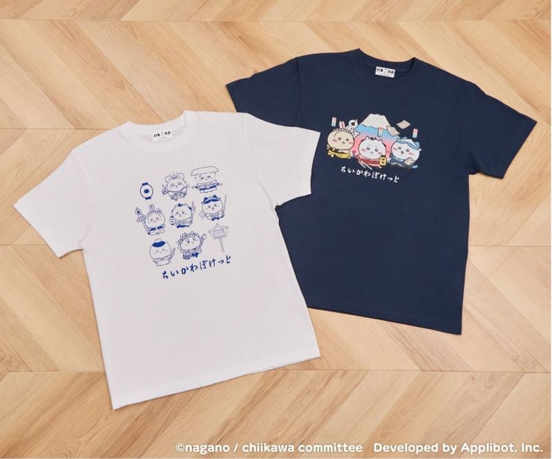 [Pre-order] "Chiikawa" Chiikawa Pocket Edo T-shirt - Navy