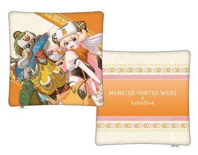 [Pre-order] CAPCOM Monster Hunter Wilds x hololive Production Vol.1 Merch - Square Cushion