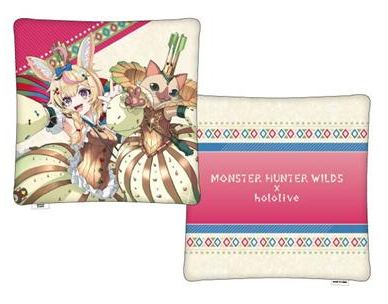 [Pre-order] CAPCOM Monster Hunter Wilds x hololive Production Vol.1 Merch - Square Cushion