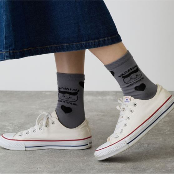 [Pre-order] "Chiikawa" Hachiware Series - Socks - Grey