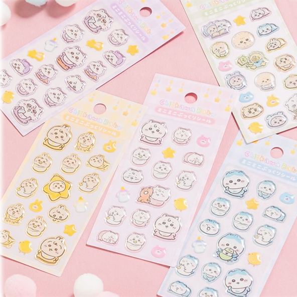 [Pre-order] "Chiikawa" Chiikawa Baby - Mini Mini puffed up Sticker - Hachiware
