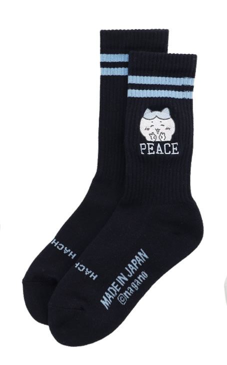 [Pre-order] "Chiikawa" Chiikawa T Socks Peace! - Hachiware