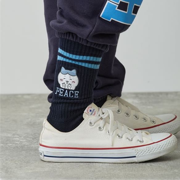 [Pre-order] "Chiikawa" Chiikawa T Socks Peace! - Hachiware