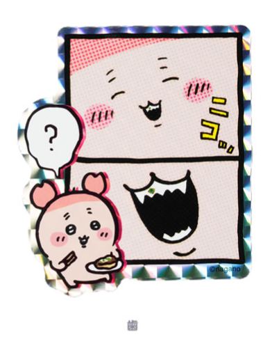 [Pre-order] "Chiikawa" hologram Sticker that can be sticked on phone - Furuhonya's teeth